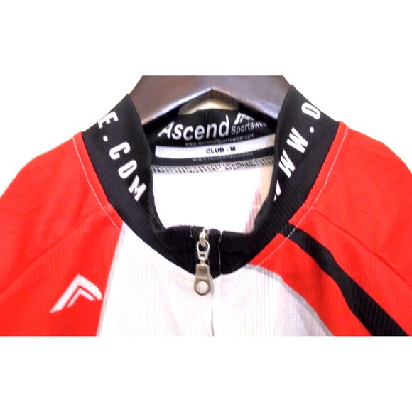 Ascend Sportswear Cycling Race Jersey Sz M Club-M Full-Zip Men's Bike Shirt - Picture 3 of 8